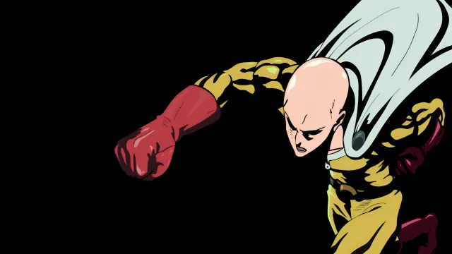 One Punch Man Saitama Serious Punch Dark wallpaper on Pixipics
