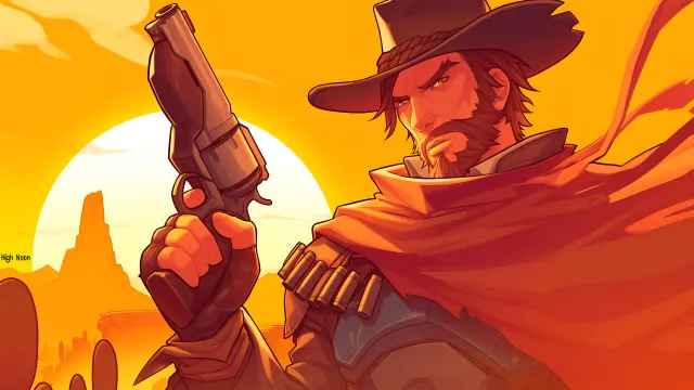 Overwatch Cassidy High Noon Desert wallpaper on Pixipics