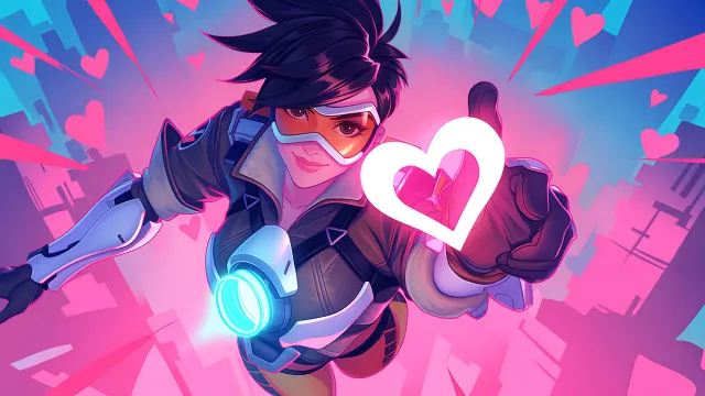 Tracer Overwatch Valentines Day wallpaper on Pixipics