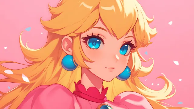 Princess Peach Gentle Smile wallpaper on Pixipics