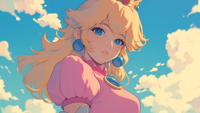 Princess Peach Sky wallpaper on Pixipics