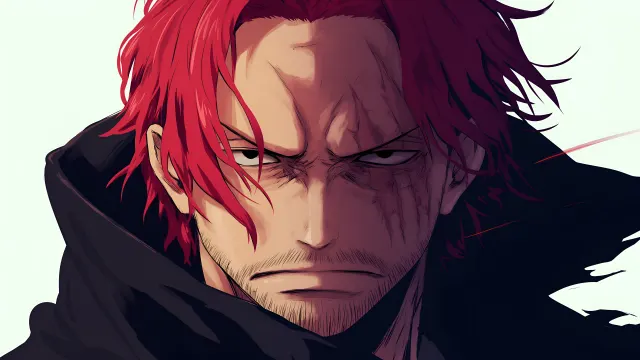 One Piece Shanks Serious Expression wallpaper on Pixipics