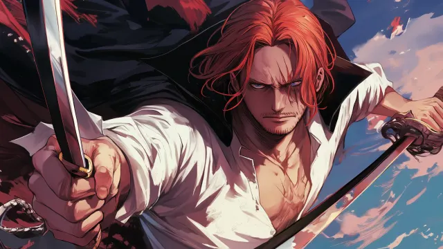 One Piece Shanks With Two Swords wallpaper on Pixipics