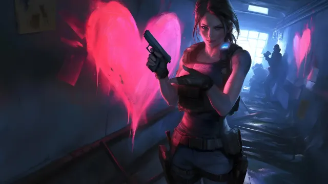 Dark Jill Resident Evil Valentines wallpaper on Pixipics