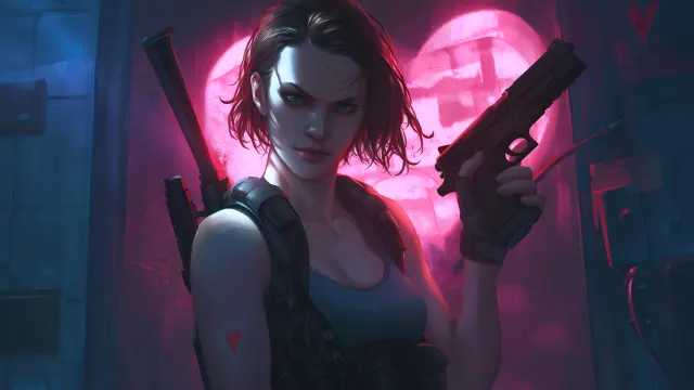 Jill Valentine Romantic Resident Evil wallpaper on Pixipics