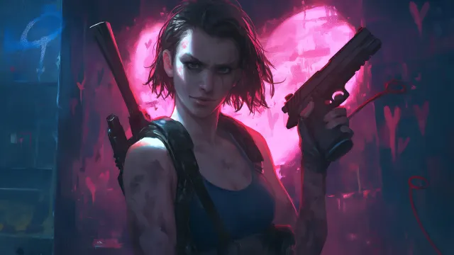 Resident Evil Jill Valentine Combat Ready wallpaper on Pixipics