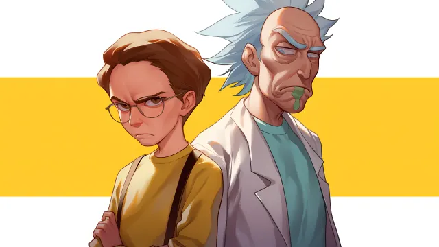 Breaking Bad Rick And Morty Mashup wallpaper on Pixipics