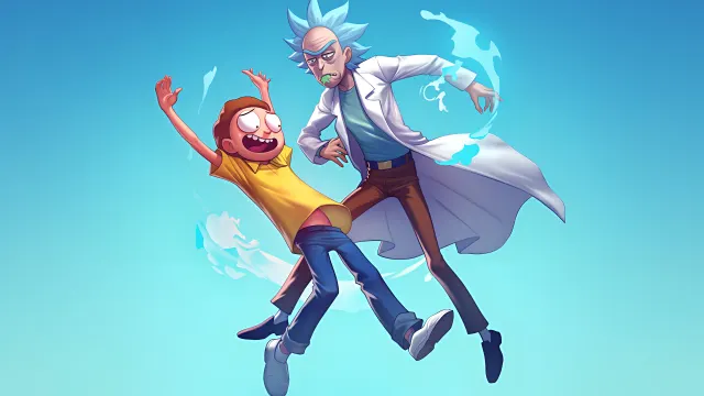 Rick And Morty Portal Chroma Mix Gradient wallpaper on Pixipics
