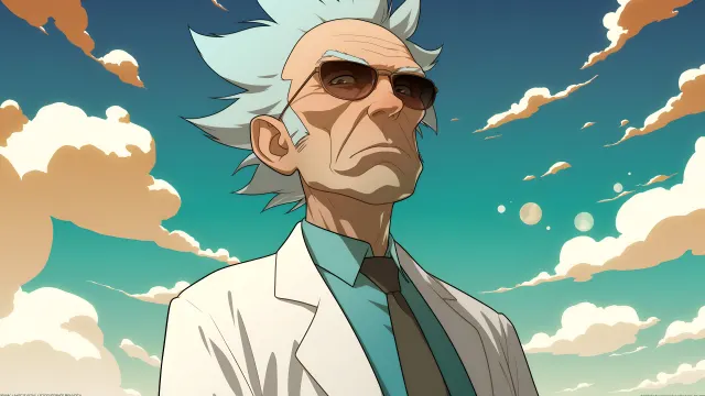 Rick And Morty Rick Sanchez Cool Shades wallpaper on Pixipics