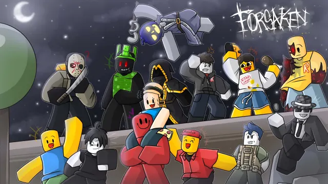 Roblox Forsaken Characters Night Party wallpaper on Pixipics