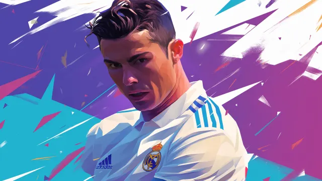 Cristiano Ronaldo In Real Madrid Kit wallpaper on Pixipics