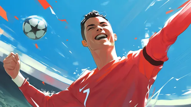Ronaldo Celebrating Goal Soccer wallpaper on Pixipics