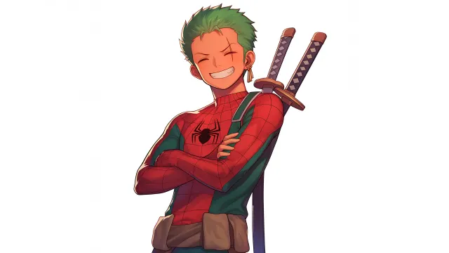 One Piece Zoro In A Spider Man Costume wallpaper on Pixipics