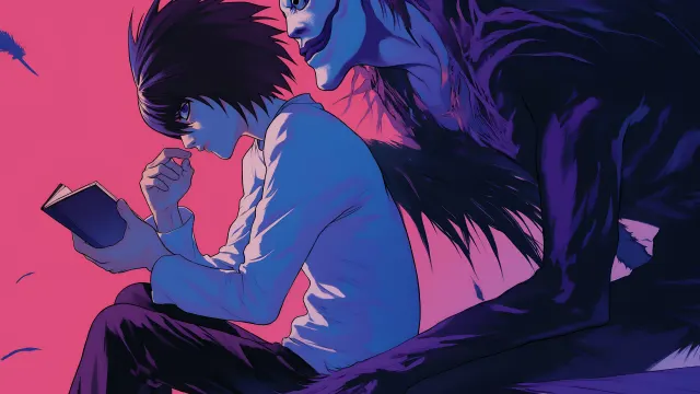 Death Note L And Ryuk Book wallpaper on Pixipics