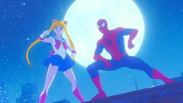 Sailor Moon Spiderman Superhero Up Full Moon wallpaper on Pixipics