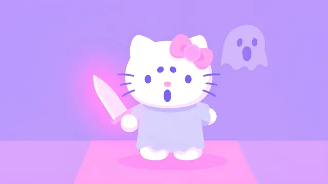 Hello Kitty Ghost Horror Kawaii wallpaper on Pixipics