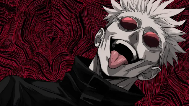 Satoru Gojo Goofy Face Jjk wallpaper on Pixipics