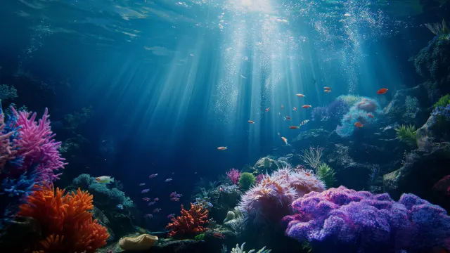 Deep Sea Coral Reef wallpaper on Pixipics