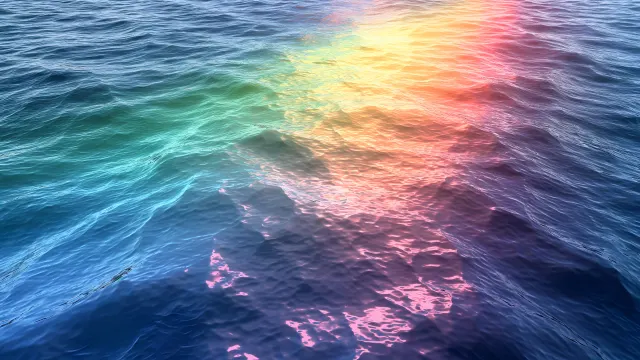 Rainbow Reflection Sea wallpaper on Pixipics