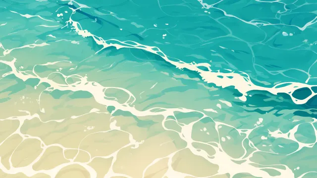 Sea Waves Top View wallpaper on Pixipics