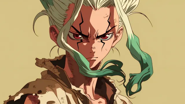Senku Dr Stone Brown wallpaper on Pixipics