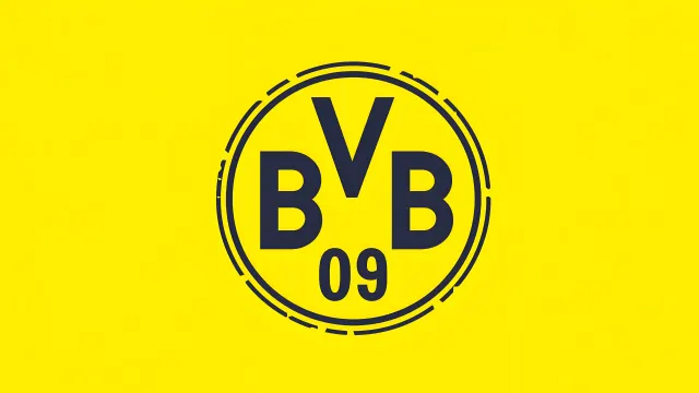 Bvb 09 Dortmund Classic Logo Minimal Yellow wallpaper on Pixipics