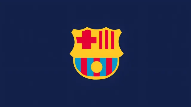 Fc Barcelona Crest Minimal Sports Logo wallpaper on Pixipics