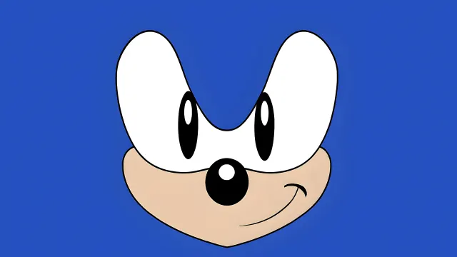 Classic Sonic The Hedgehog Face wallpaper on Pixipics