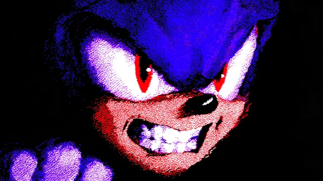 Sega Sonic Evil Glare 16 Bit wallpaper on Pixipics