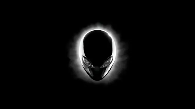 Alienware Classic Logo White Glow wallpaper on Pixipics