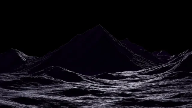Deep Black Dark Mountain Range Night Sky wallpaper on Pixipics