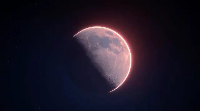 Moon Glowing Space Animation Gif wallpaper on Pixipics