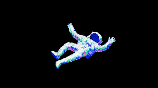 Space Aesthetic Pixel Astronaut Gif wallpaper on Pixipics