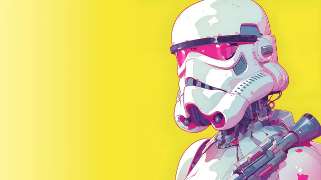 Star Wars Stormtrooper Cyberpunk Pink Visor wallpaper on Pixipics