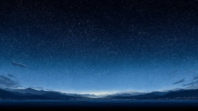 Milky Way Starry Sky Over Lake Nightscape wallpaper on Pixipics
