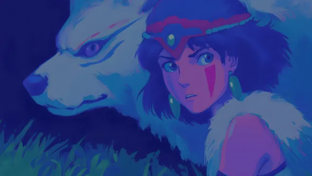 Princess Mononoke Wolf Spirit wallpaper on Pixipics
