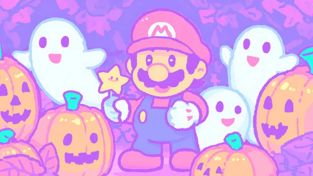 Mario Trick Or Treating wallpaper on Pixipics