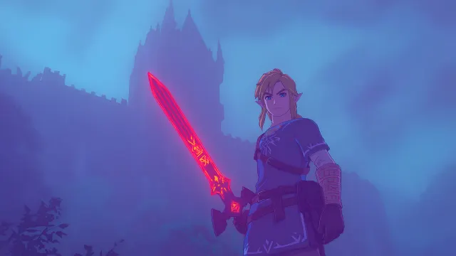 Link Zelda Cursed Vampire Knight Glowing Sword wallpaper on Pixipics