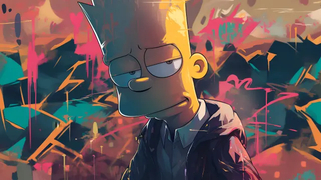 The Simpsons Bart Street Style wallpaper on Pixipics