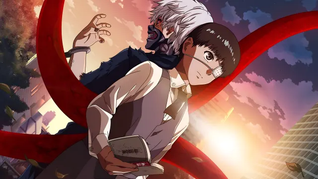 Tokyo Ghoul Kaneki Ken Dual Nature Sunset wallpaper on Pixipics