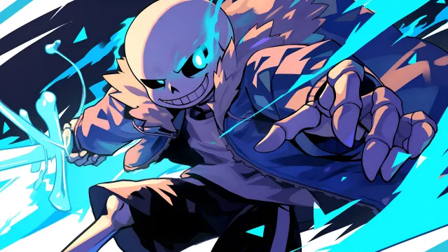 Undertale Sans Comic Style Blurred wallpaper on Pixipics
