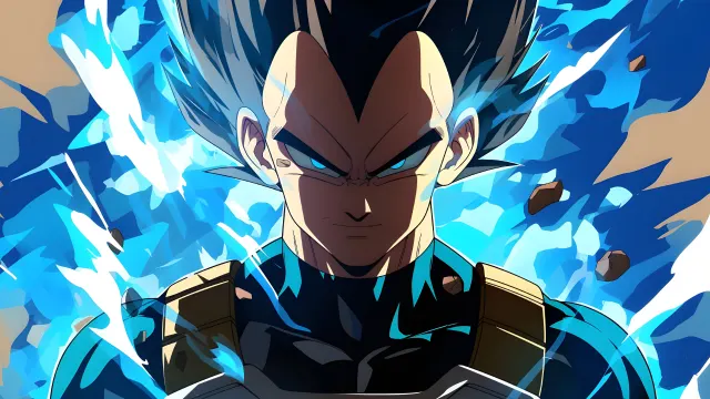 Vegeta Super Saiyan Blue Energy wallpaper on Pixipics