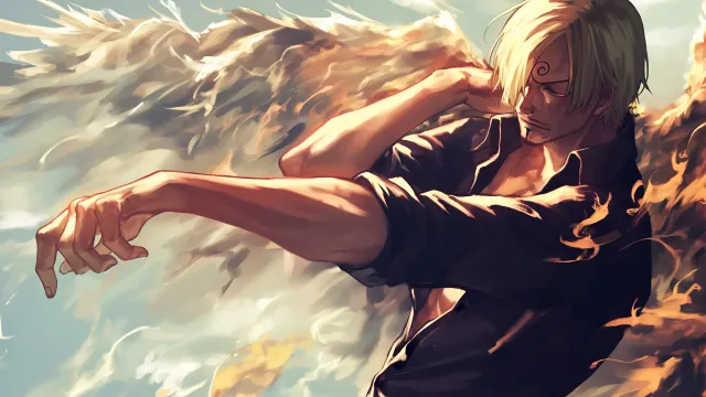 One Piece Sanji Diable Jambe wallpaper on Pixipics