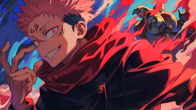 Sukuna Yuji Itadori Jujutsu Kaisen Anime wallpaper on Pixipics