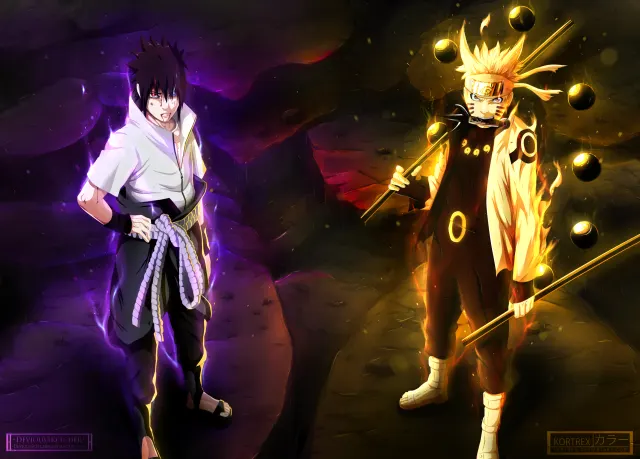 Naruto & Sasuke: Ninja Duel wallpaper on Pixipics
