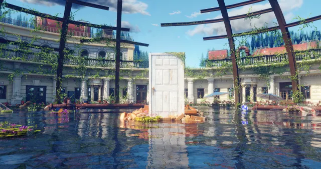 Suzume's Enigmatic Portal wallpaper on Pixipics