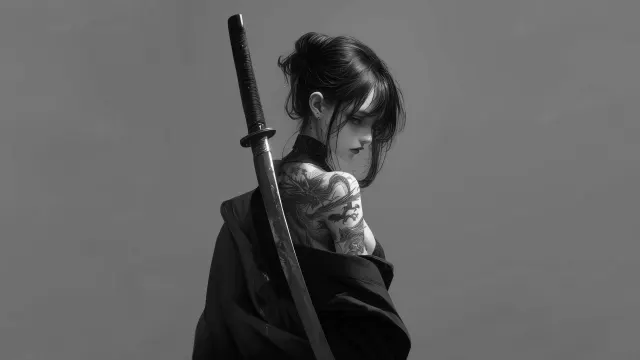Katana Girl wallpaper on Pixipics