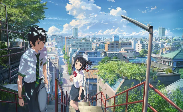 Taki And Mitsuha wallpaper on Pixipics