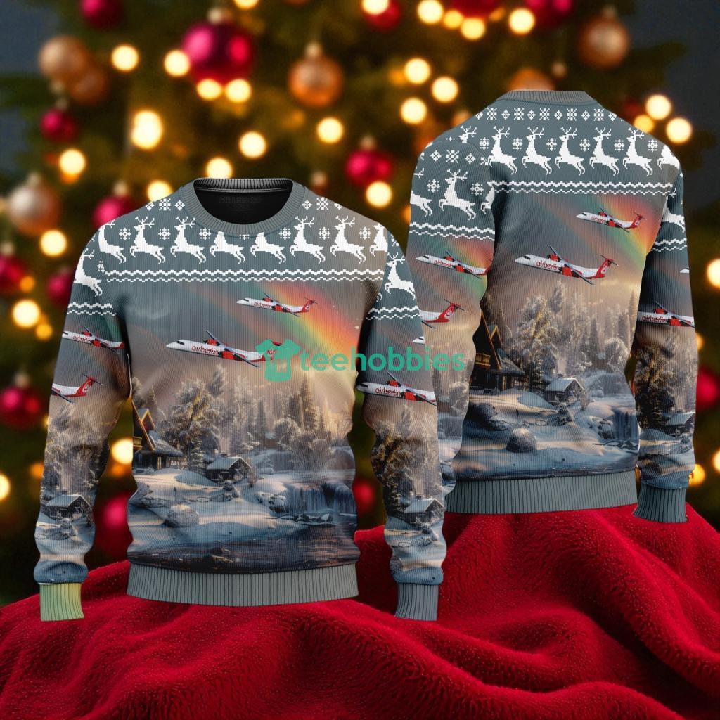 De Havilland Canada Dhc American Airlines Christmas House Under The Rainbow Ugly Sweater For You image De Havilland Canada Dhc- American Airlines Christmas House Under The Rainbow Ugly Sweater