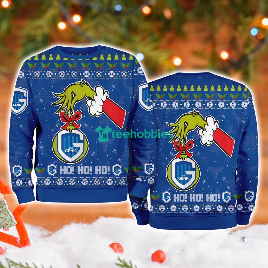 Krc Genk Grinch Hand Ugly Christmas Sweater 3D image Krc Genk Grinch Hand Ugly Christmas Sweater 3D